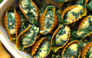 Spinach and ricotta stuffed shells