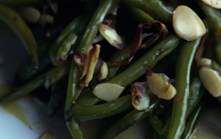 Sauteed green beans with garlic and almonds