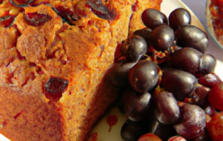 Grape and honey cake: A moist and flavorful cake made with roasted grapes and sweetened with honey.
