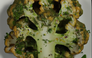 Cauliflower Steaks with Chimichurri Sauce: Slice cauliflower into thick steaks and roast until tender. Top with homemade chimichurri sauce made with fresh herbs, garlic, and olive oil.