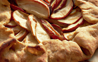 Apple Galette - a rustic, free-form tart that showcases thinly sliced apples and a flaky pastry crust.