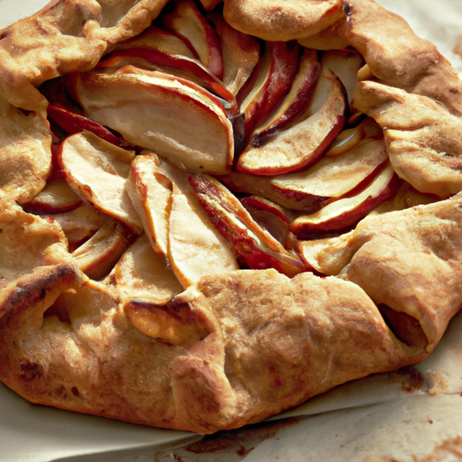 Apple Galette - a rustic, free-form tart that showcases thinly sliced apples and a flaky pastry crust.